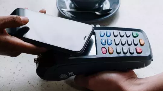 terminal a carte bleue et téléphone