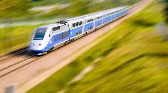 train en marche