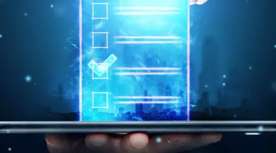 vote avec une tablette