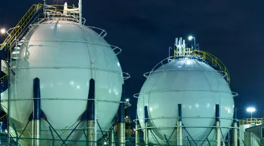 stockage du gaz dans des containersa