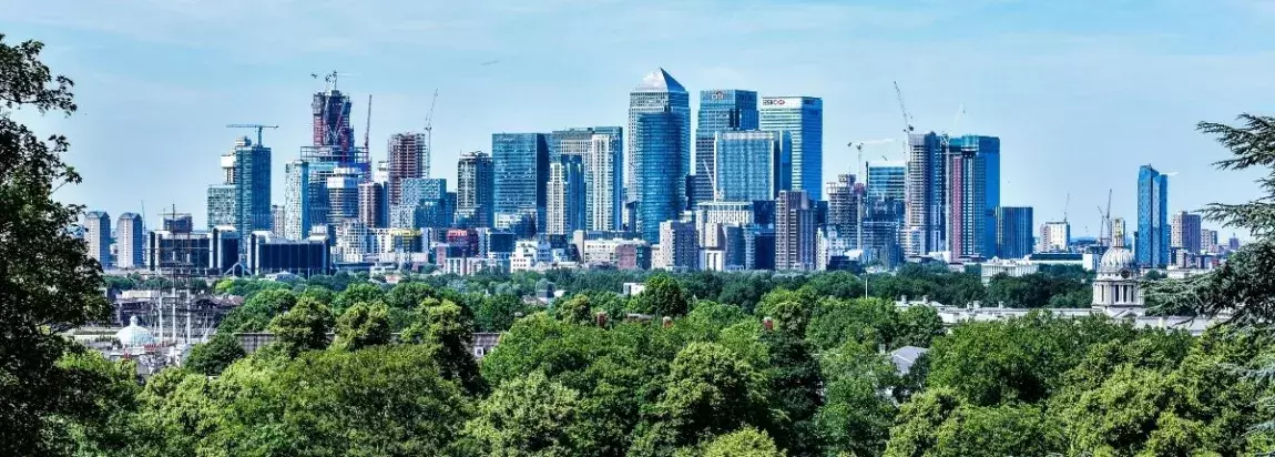 verdure et buildings