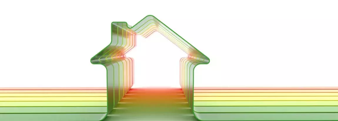 representation d'une maison avec des lumières